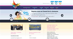 Desktop Screenshot of conseildelajeunesse.be